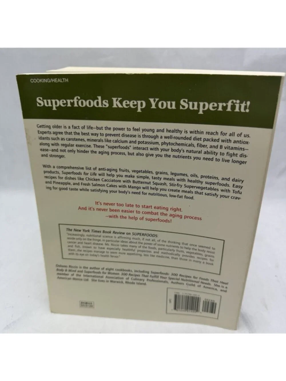 Superfoods for Life by Dolores Stewart Riccio